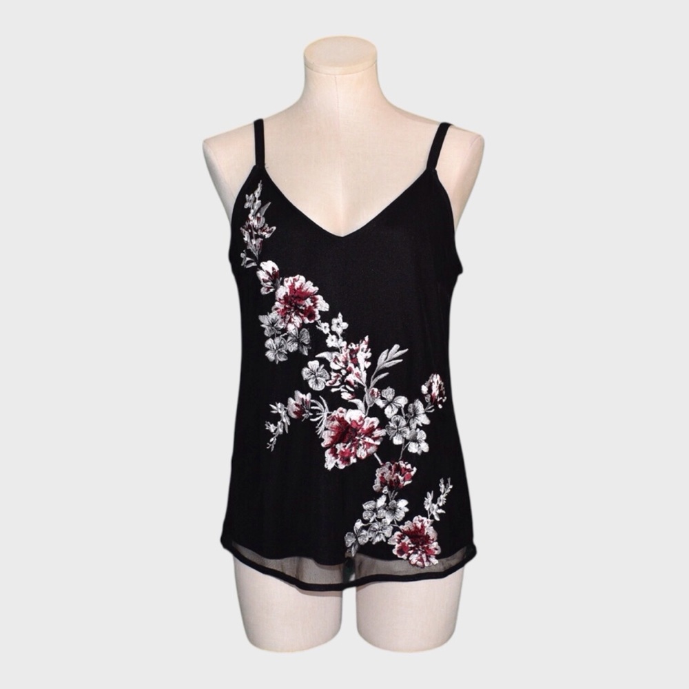 WHBM Floral Print V-Neck Cami Top‎
